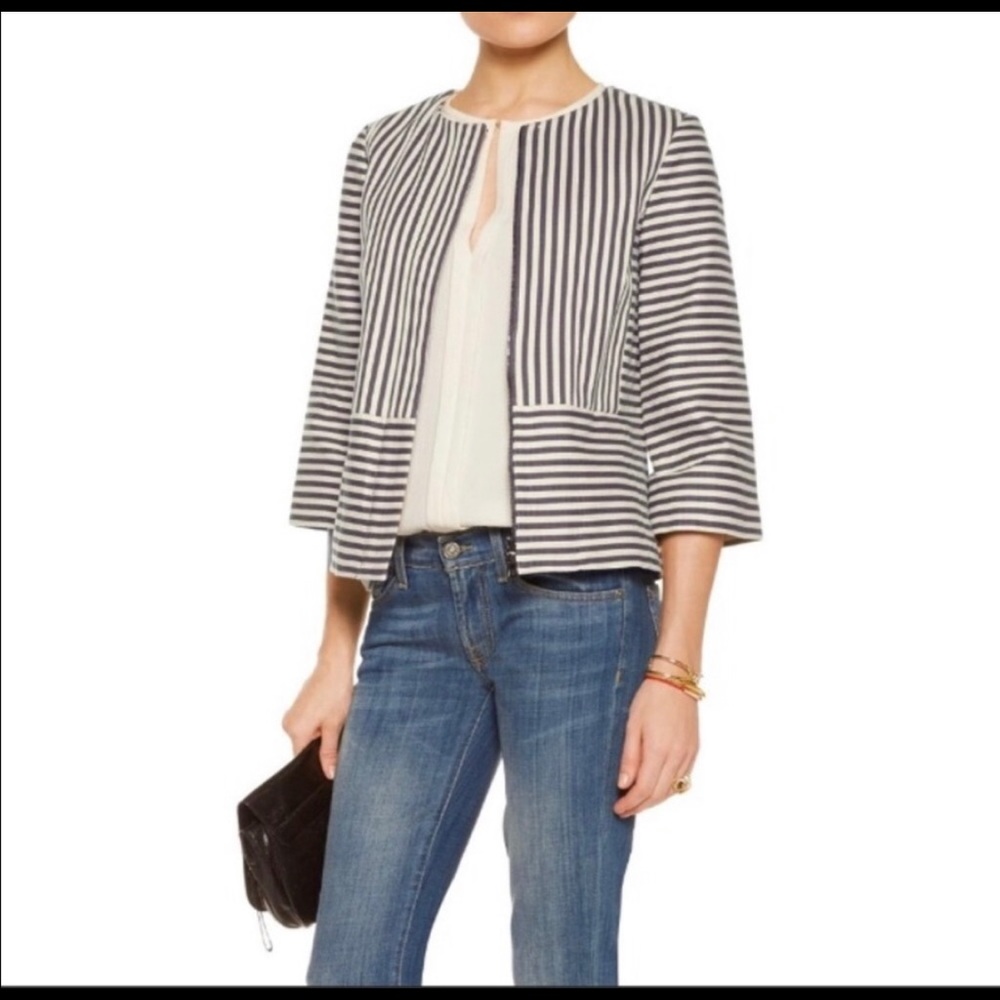 Tory Burch Rene Striped Jacket